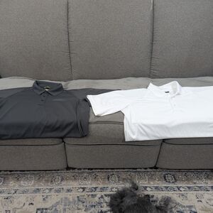 Men's Polo Shirt Set - Black and White